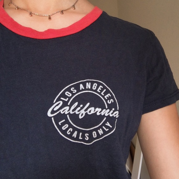 Brandy Melville Malibu Locals Only T Shirt - Picture 2 of 2